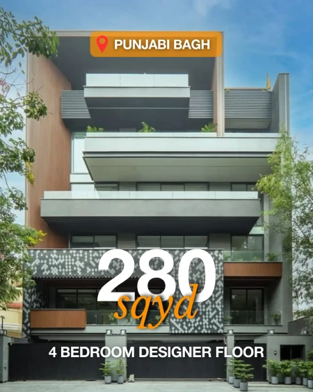 Brand New East-Facing 280 Sq. Yd. 2nd Floor Builder Floor in Punjabi Bagh