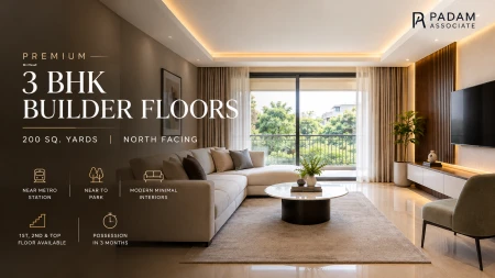 Premium 3 BHK Builder Floors | 200 Sq. Yards | North Facing